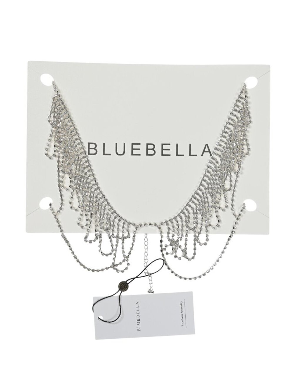 Bluebella Estelle Open Bra in Silver/Clear